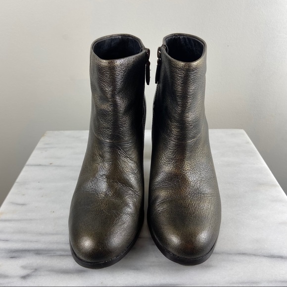 Cole Haan Cassidy Metallic Bronze Ankle Booties - Picture 2 of 7